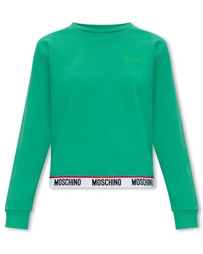 Moschino Sweatshirt With Logo - Green