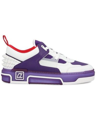 Christian Louboutin Astroloubi Lace-up Sneakers - Purple