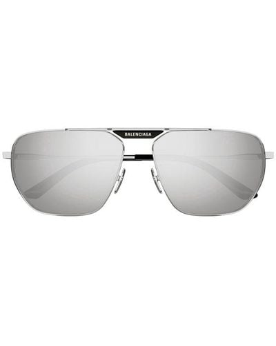 Balenciaga Aviator Sunglasses - White