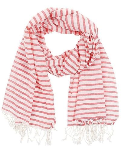 Weekend by Maxmara Yarn-dyed Striped Stole - Pink