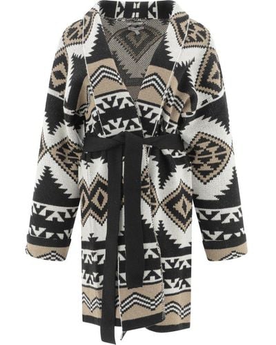 Woolrich Jacquard Belted Cardigan - Multicolour