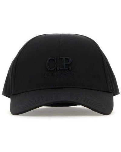 C.P. Company Chrome R Goggle Baseball Cap - Black