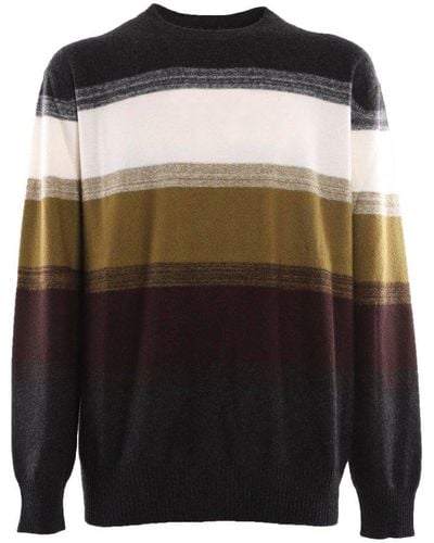 Loro Piana Crewneck Long-sleeved Sweater - Black