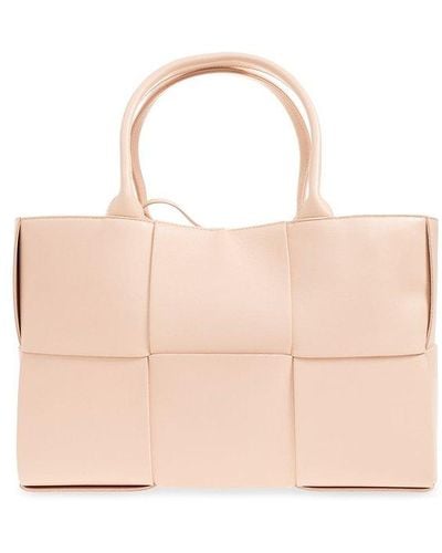 Bottega Veneta 'arco Medium' Shopper Bag, - Pink