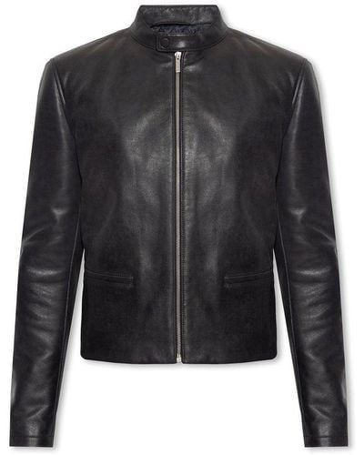Ferragamo Leather Jacket - Black