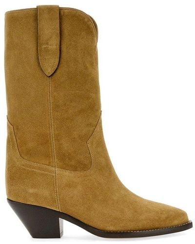 Isabel Marant Darizo Pointed Toe Ankle Boots - Brown