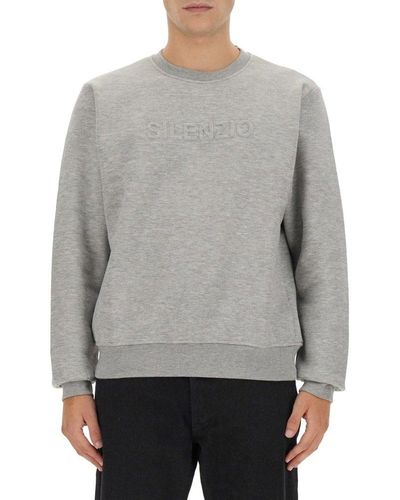 Aspesi Straight-hem Crewneck Sweatshirt - Gray