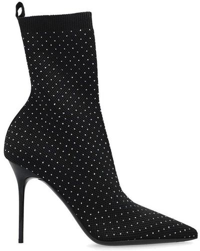 Balmain Skye Sock Ankle Boots - Black