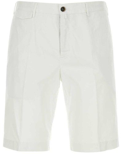 PT Torino Straight Leg Bermuda Shorts - White