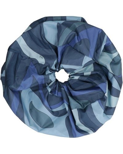 Emilio Pucci Maxi Print Hair Tie - Blue