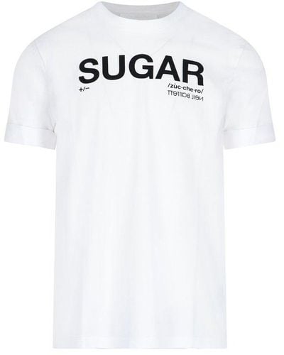 Neil Barrett Sugar Text Print T-shirt - White