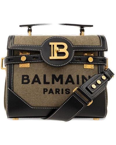 Balmain B-buzz 23 Top Handle Bag - Black