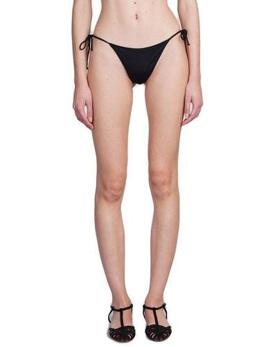 Mc2 Saint Barth Marielle Side-tied Bikini Bottoms - Black