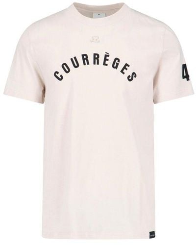 Courreges Ac Straight Printed T-shirt - White