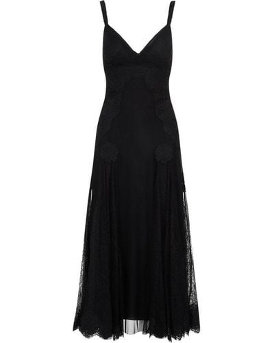 Dolce & Gabbana Sicily Long Dress - Black