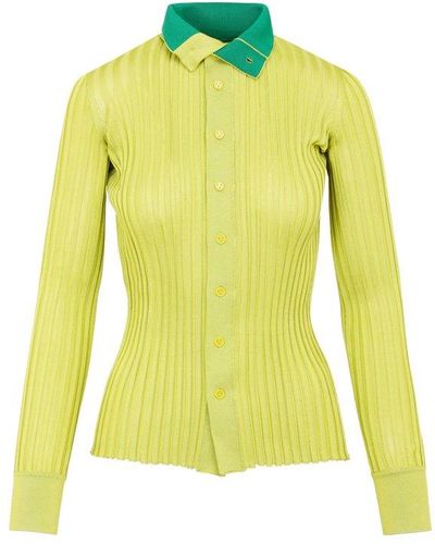 Bottega Veneta Silk Sweater - Yellow