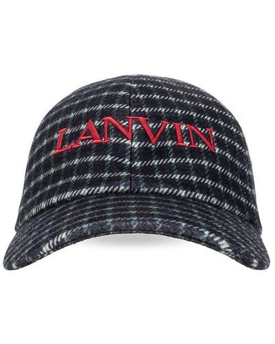 Lanvin Wool Baseball Cap, - Blue