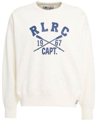 Polo Ralph Lauren Logo Printed Crewneck Sweatshirt - White