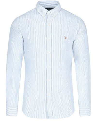 Polo Ralph Lauren Logo Embroidered Striped Shirt - Multicolor