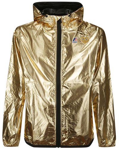 COMME DES GARÇONS PLAY Zipped Hooded Jacket - Metallic