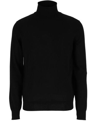 Zegna Roll-neck Knit Sweater - Black
