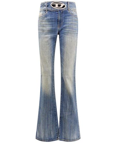 DIESEL D-propol 0cbcx Mid-rise Flared Jeans - Blue