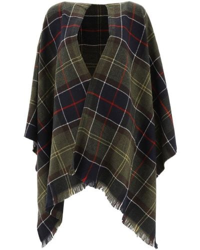 Barbour "staffin" Tartan Shawl - Black