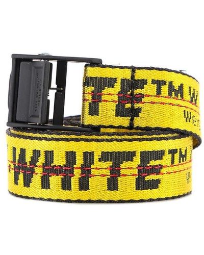 Off-White c/o Virgil Abloh Logo Belt - Yellow