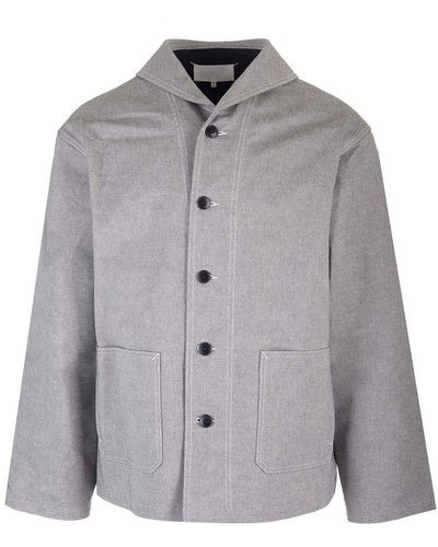 Maison Margiela Long Sleeved Buttoned Jackeet - Grey