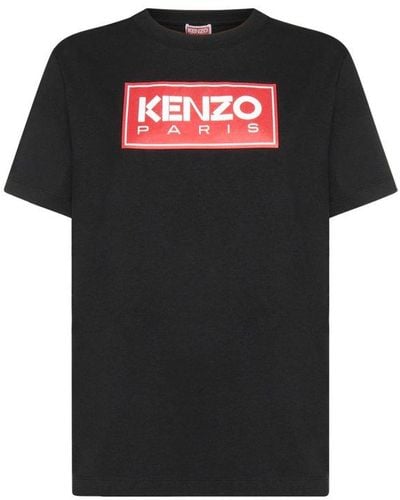 KENZO Logo Cotton T-shirt - Multicolour