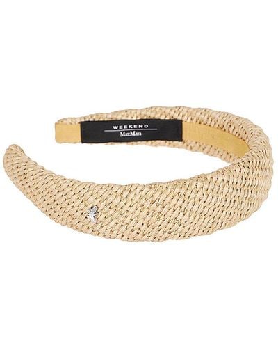 Weekend by Maxmara Butterfly Plaque Headband - Natural