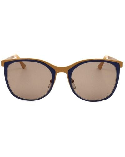 Marni Geometric Frame Sunglasses - Brown