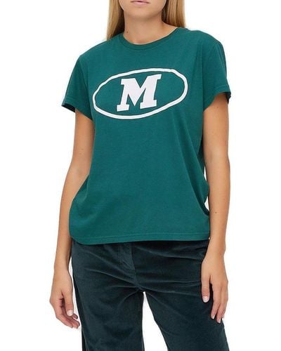 M Missoni Logo Printed Crewneck T-shirt - Green
