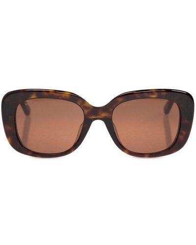Balenciaga 'monaco' Sunglasses, - Brown