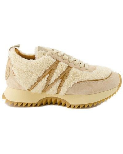 Moncler Pacey Lace-up Trainers - Natural