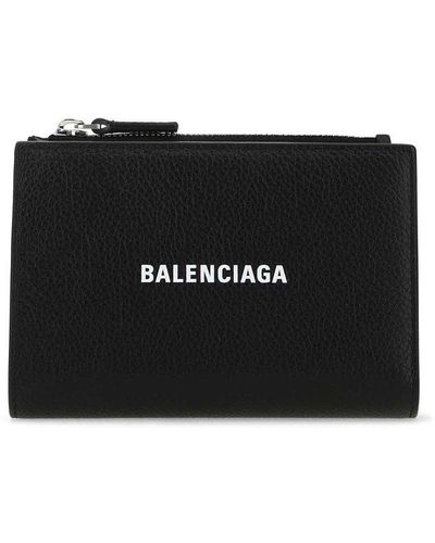 Balenciaga Black Leather Wallet