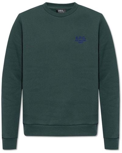 A.P.C. ‘Vert’ Sweatshirt With Logo - Green