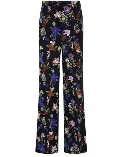 Forte Forte All-over Floral Printed Trousers - Blue