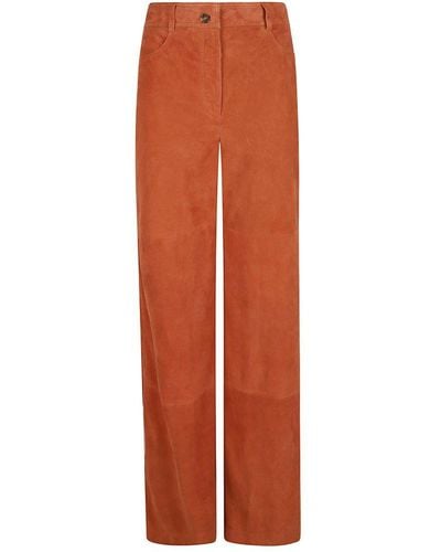 Alberta Ferretti Wide-leg Trousers - Orange
