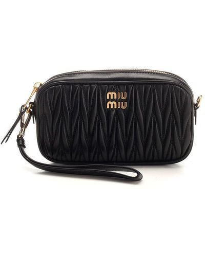 Miu Miu Pouch With Zip - Black