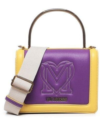 Love Moschino Two-toned Tote Bag - Purple