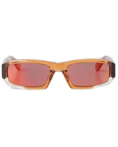 Jacquemus Altù Rectangle-frame Sunglasses - Multicolor