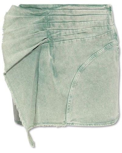 IRO Edvige Ruffle Detailed Mini Skirt - Green