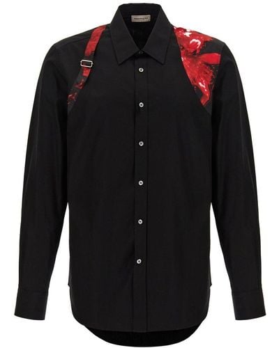 Alexander McQueen Harness Long Sleeved Shirt - Black