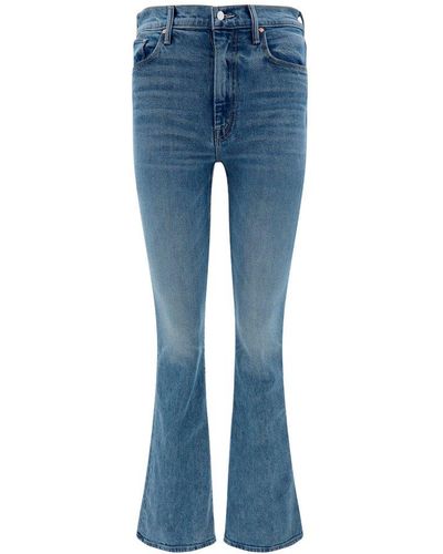 Mother Weekender High-waist Flared Skinny Jeans - Blue