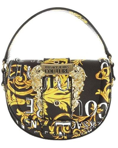 Versace Baroque Buckle Shoulder Bag - Metallic