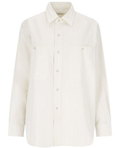 Lemaire Twill Button-up Shirt - White