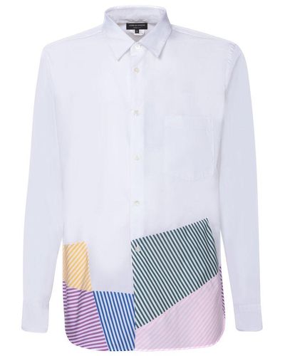 Comme des Garçons Printed Buttoned Shirt - White