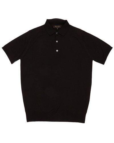 Loro Piana Wish Short-sleeved Polo Shirt - Black