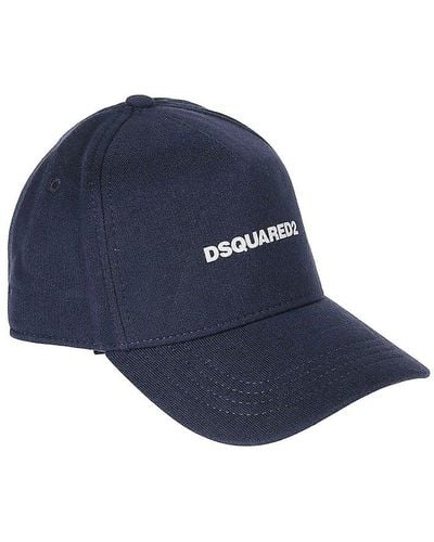 DSquared² Logo Printed Baseball Cap - Blue